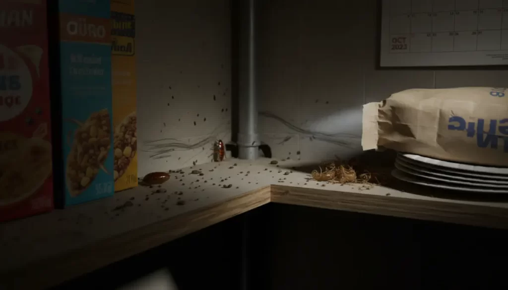 Señales tempranas de infestación de cucarachas